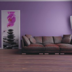 Фототапет Камъни - Орхидея