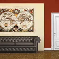 Фототапет Карта на света