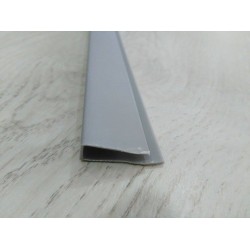 ПВЦ Завършващ профил за ламперия - Сив