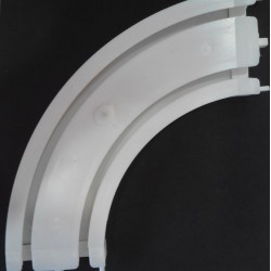 Ъгъл за двоен ПВЦ корниз