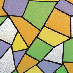 Самозалепващо фолио Витраж начупено стъкло цветно