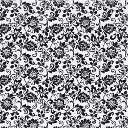 Самозалепващо фолио Черни цветя