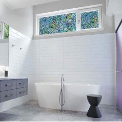 Самозалепващо  фолио Витраж Син джел