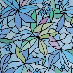 Самозалепващо  фолио Витраж Син джел