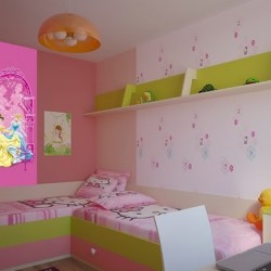 Детски Фототапет -  Принцеси в розово 90х202см