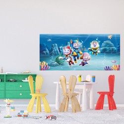Фототапет Дисни Премиум Пес Патрул в океана 170х75 см