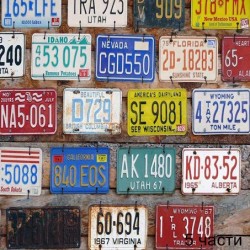 фототапет plate numbers