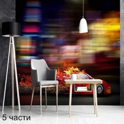 фототапет speeding car