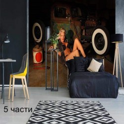 фототапет girl in garage