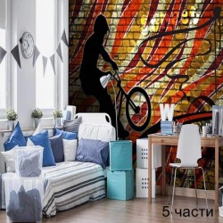 фототапет bicycle red