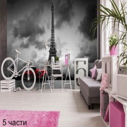 Фототапет retro car in paris