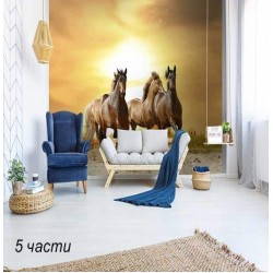 фототапет horses in sunset фототапет horses in sunset