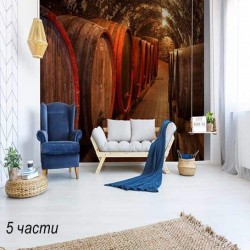 фототапет wine barrels