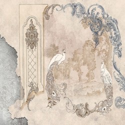 ФОТОТАПЕТ ПРЕМИУМ ПАУНИ РОКОКО