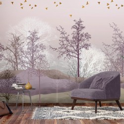 Фототапет Премиум Виолетова гора