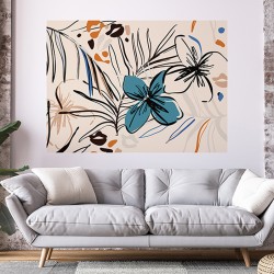 Фототапет Премиум Графични цветя