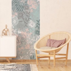 Фототапет Премиум Цветя сиво