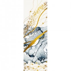 Фототапет Премиум Абстракт в злато и синьо