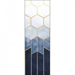 Фототапет Премиум Пчелна пита синьо