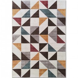 Килим Хималая геометрия кремаво-кафяво 