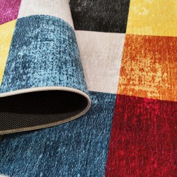 Килим Хималая квадрати жълто-оранжеви