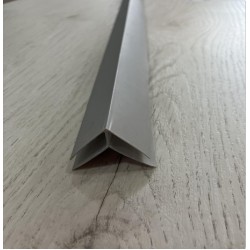 ПВЦ външен Ъгъл за Ламперия-Сив