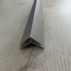 ПВЦ външен Ъгъл за Ламперия-Сив