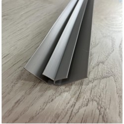 ПВЦ вътрешен Ъгъл за Ламперия - Сив