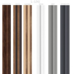 3D СТЕНЕН ПАНЕЛ LINERIО L-Line Бял