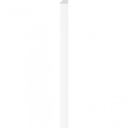 Десен завършващ профил Linerio M-Line Бял