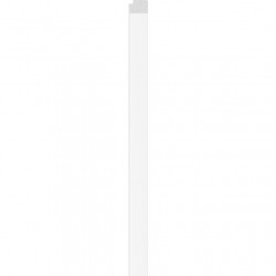 Десен завършващ профил Linerio L-Line Бял