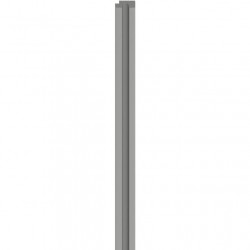 Десен завършващ профил Linerio S-Line Сив