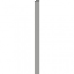 Десен завършващ профил Linerio M-Line Сив