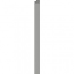 Десен завършващ профил Linerio L-Line Сив