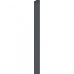Десен завършващ профил Linerio L-Line Антрацит