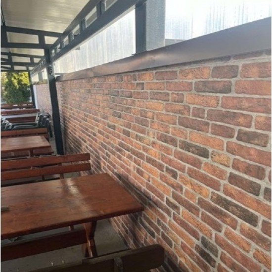 Декоративен тухлен стенен панел 120x50x2см