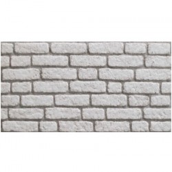 Декоративен стенен панел бяла тухла 120x50x2см