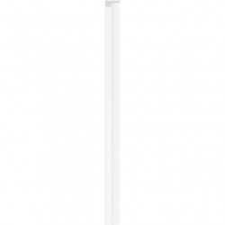 Ляв завършващ профил Linerio S-Line Бял