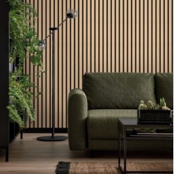 3D Стенен панел linerio m-line natural-black