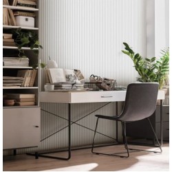 3D Стенен панел linerio xs line wave white