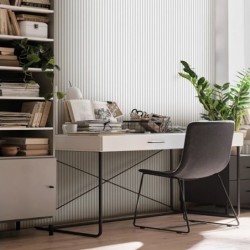 3D Стенен панел linerio xs line wave white