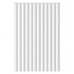 3D Стенен панел linerio xs line wave white