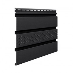 Облицовка за стрехи - винилов софит Графит Перфориран