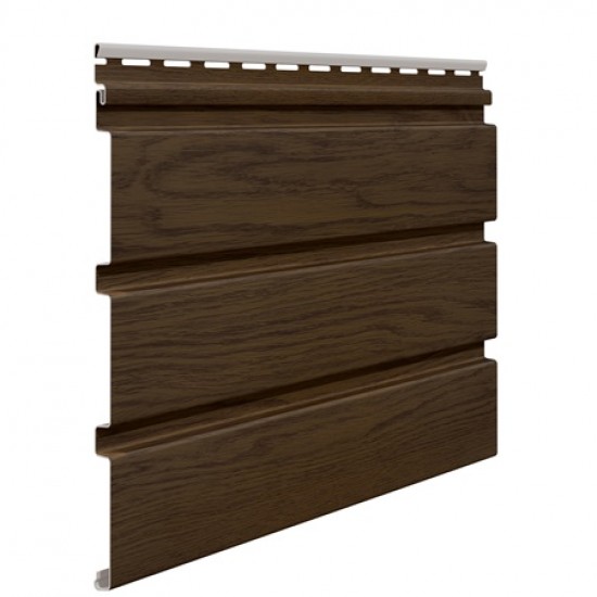 Облицовка за стрехи - винилов софит Орех Неперфориран