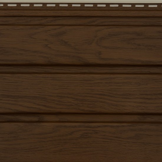 Облицовка за стрехи - винилов софит Орех Неперфориран