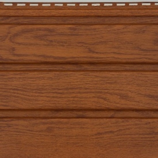 Облицовка за стрехи - винилов софит Златен Дъб Неперфориран