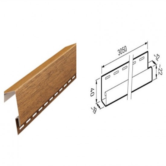 Завършващ профил за Облицовка за стрехи - Софит