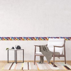 Самозалепващ фриз Цветен дим 138х500 см