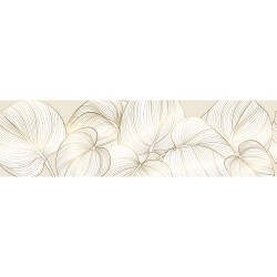 Самозалепващ фриз Листа златен контур 138х500 см