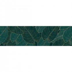 Самозалепващ фриз Нощни листа 138х500 см